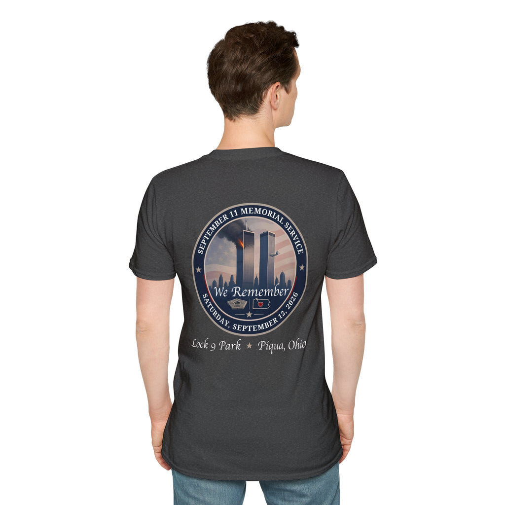 We Remember 9/11 Commemorative T-Shirt Unisex Softstyle