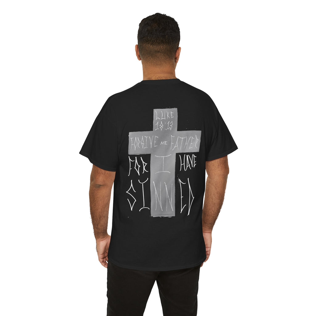 Christian Cross Tee — "For I Have Sinned" Graphic T‑Shirt