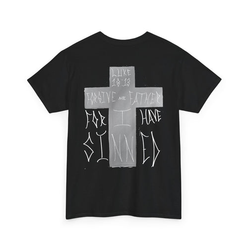 Christian Cross Tee — "For I Have Sinned" Graphic T‑Shirt