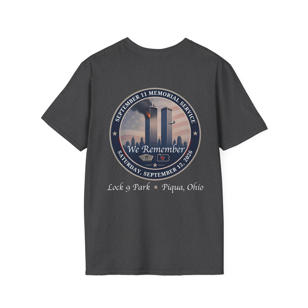 We Remember 9/11 Commemorative T-Shirt Unisex Softstyle