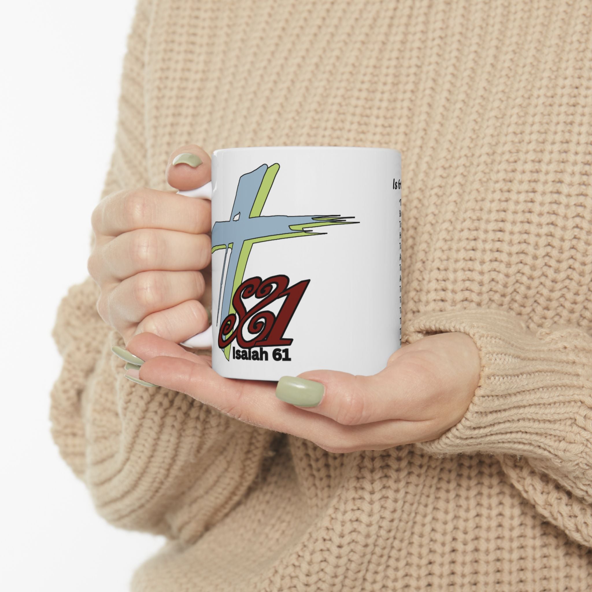 The Seedbed 61 Mug — Featuring Isaiah 61:1–3 Ceramic Mug (11oz)