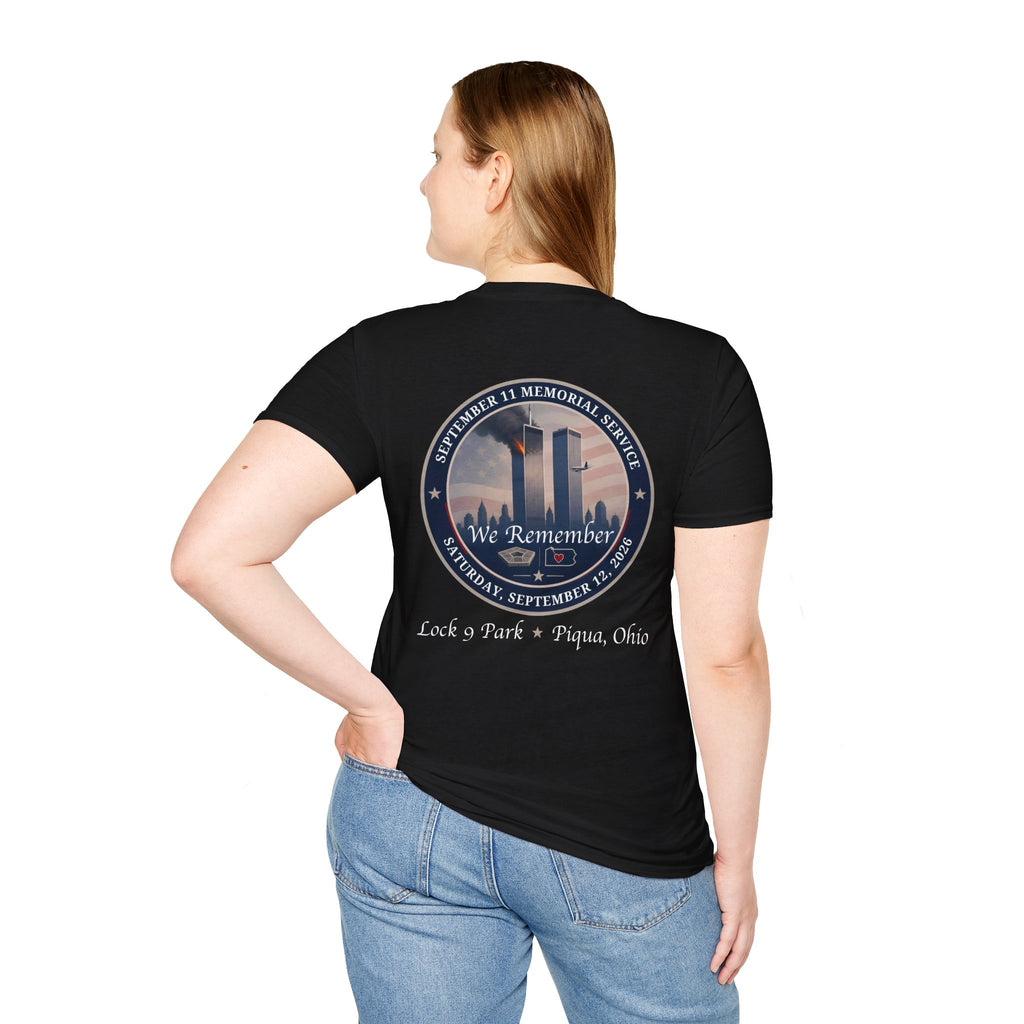 We Remember 9/11 Commemorative T-Shirt Unisex Softstyle