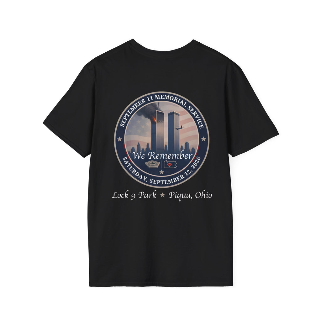 We Remember 9/11 Commemorative T-Shirt Unisex Softstyle