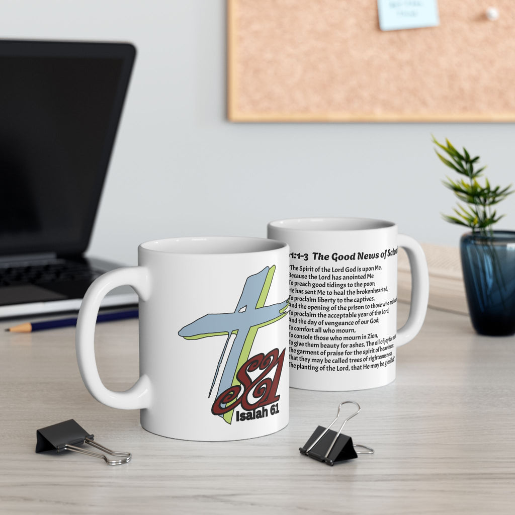 The Seedbed 61 Mug — Featuring Isaiah 61:1–3 Ceramic Mug (11oz)