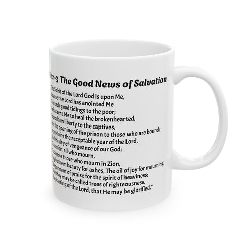 The Seedbed 61 Mug — Featuring Isaiah 61:1–3 Ceramic Mug (11oz)
